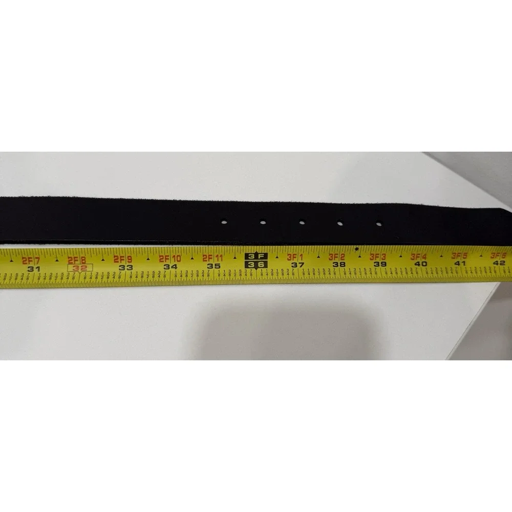 Amsterdam Heritage Black Genuine Leather Belt Women's Size 95 M